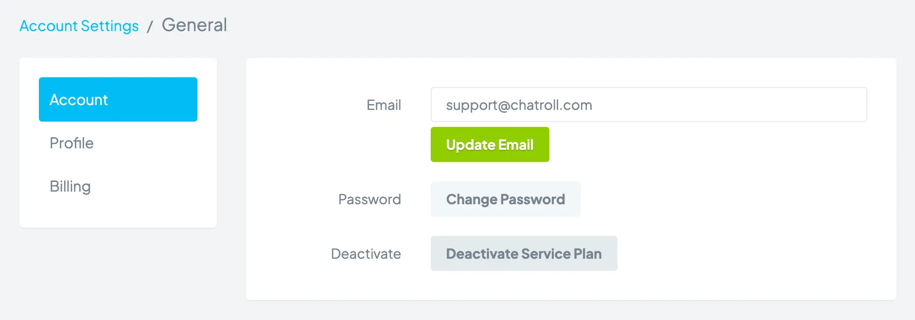General Chat Options