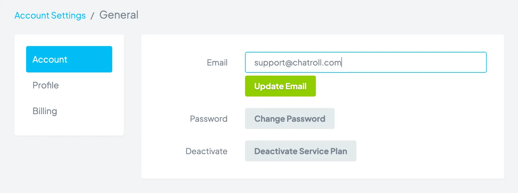 General Chat Options