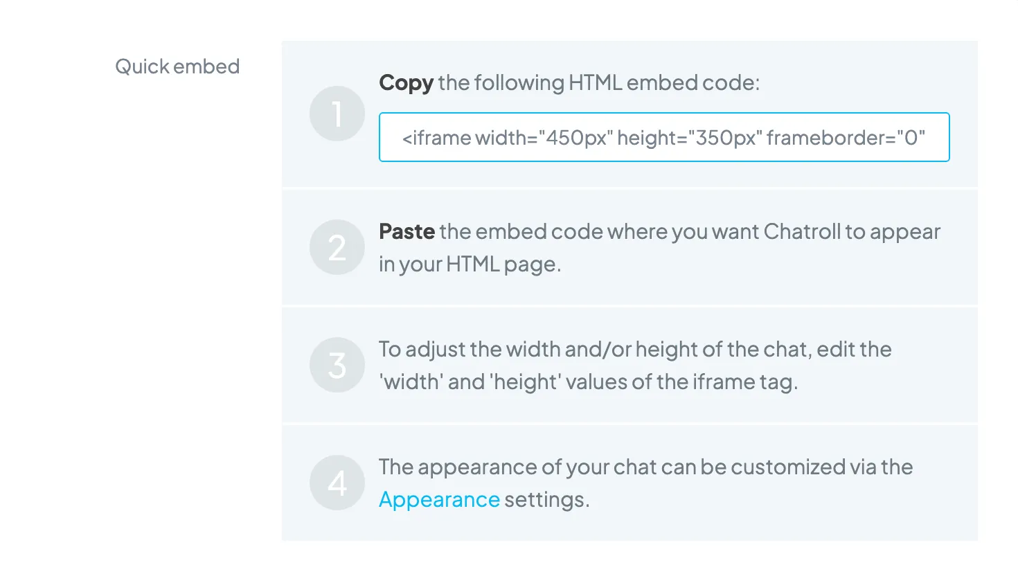 General Chat Options