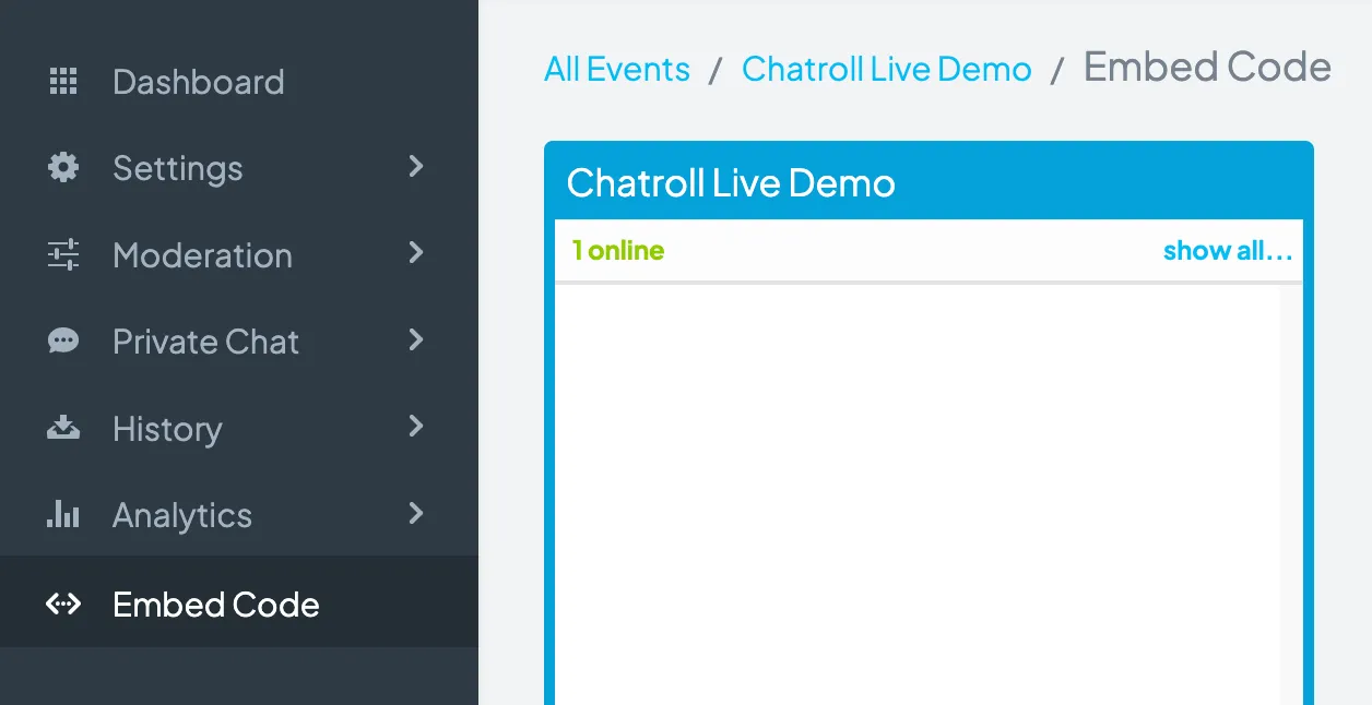 General Chat Options