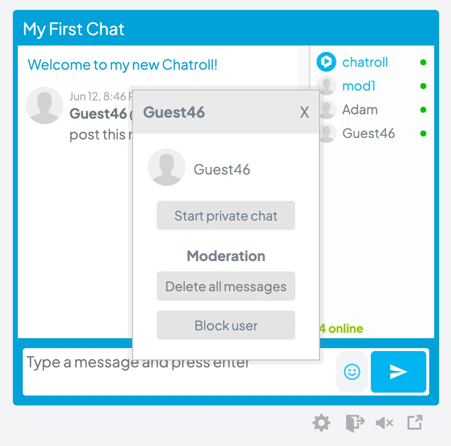 General Chat Options