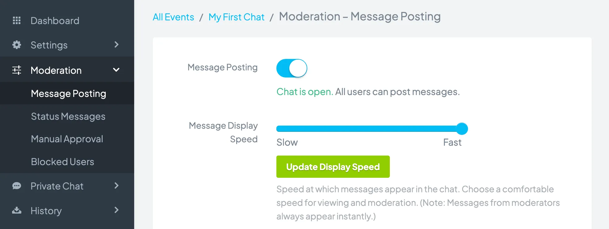 General Chat Options
