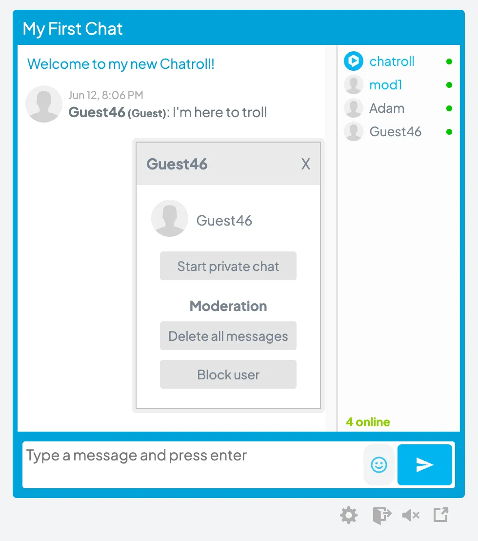 General Chat Options