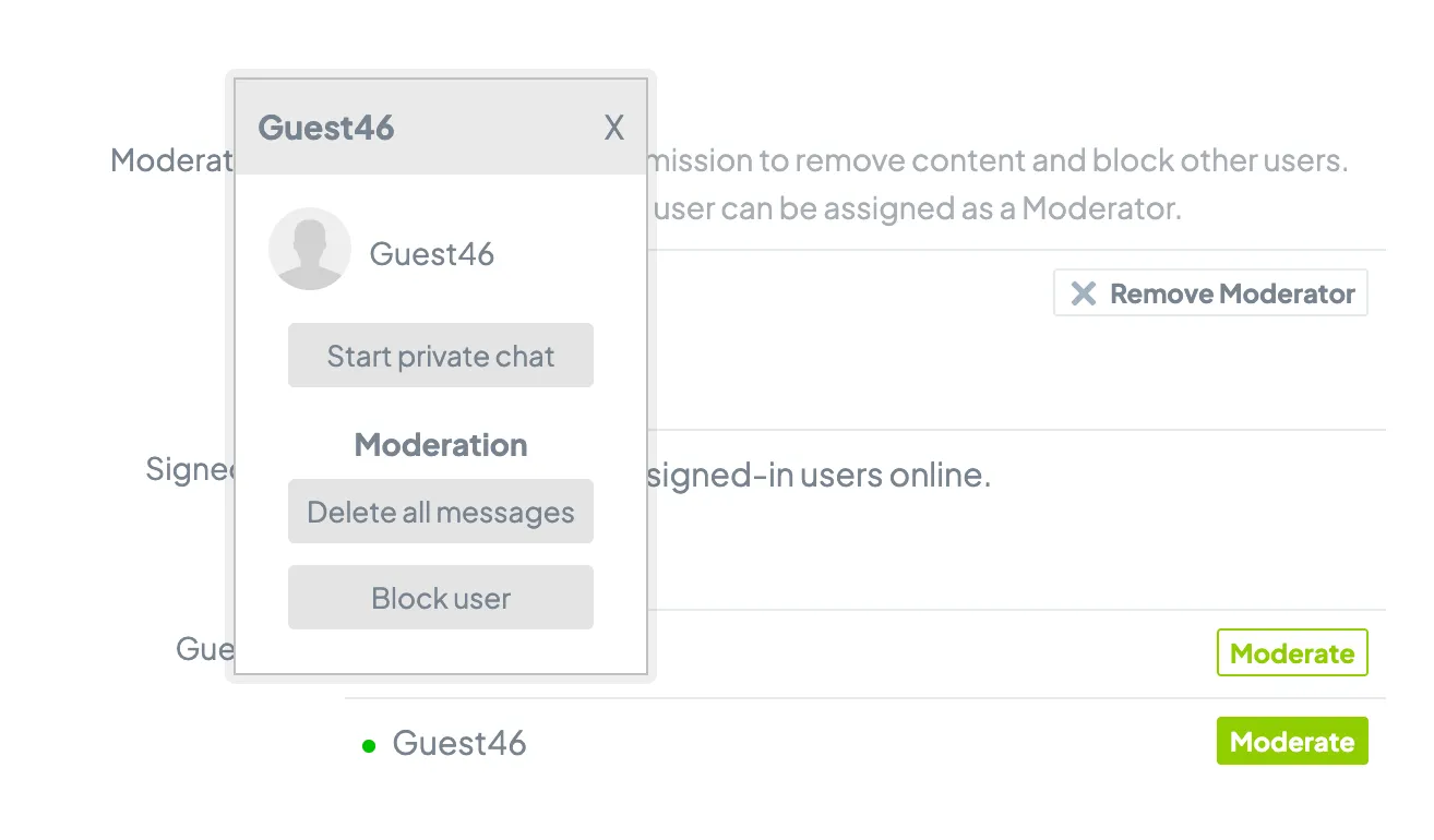 General Chat Options