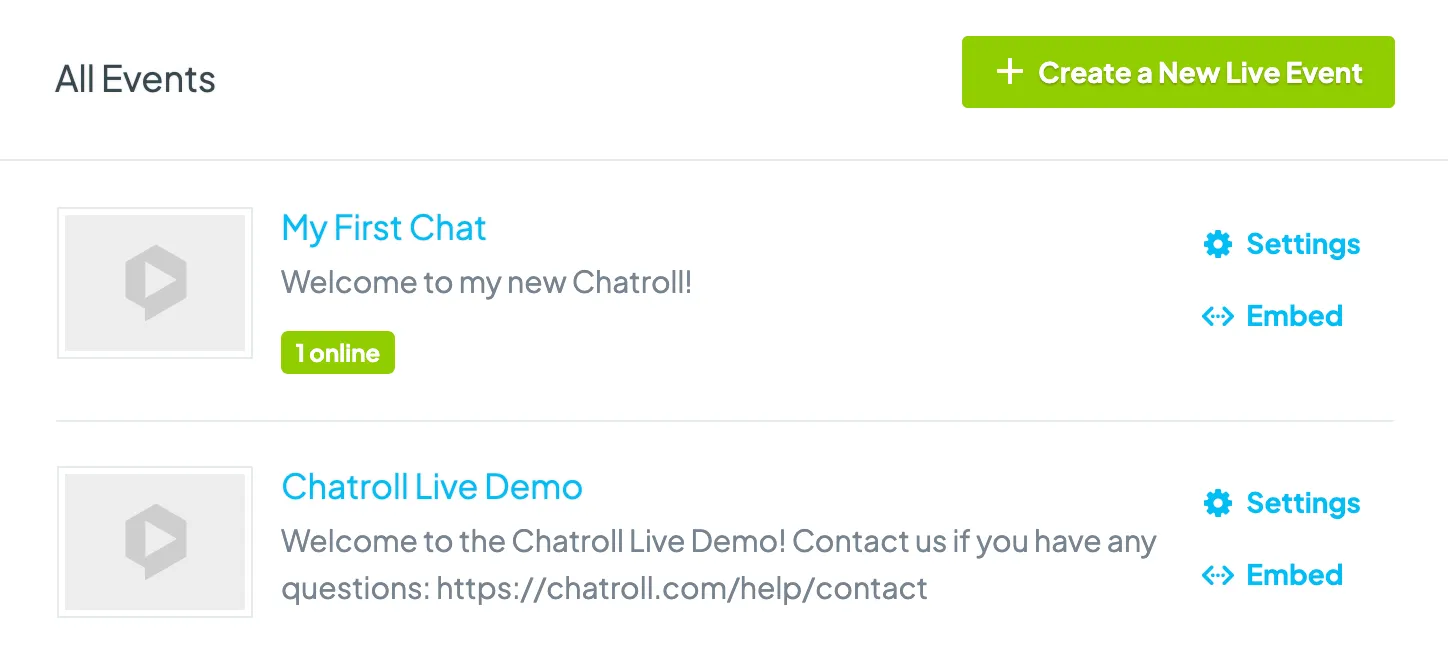General Chat Options