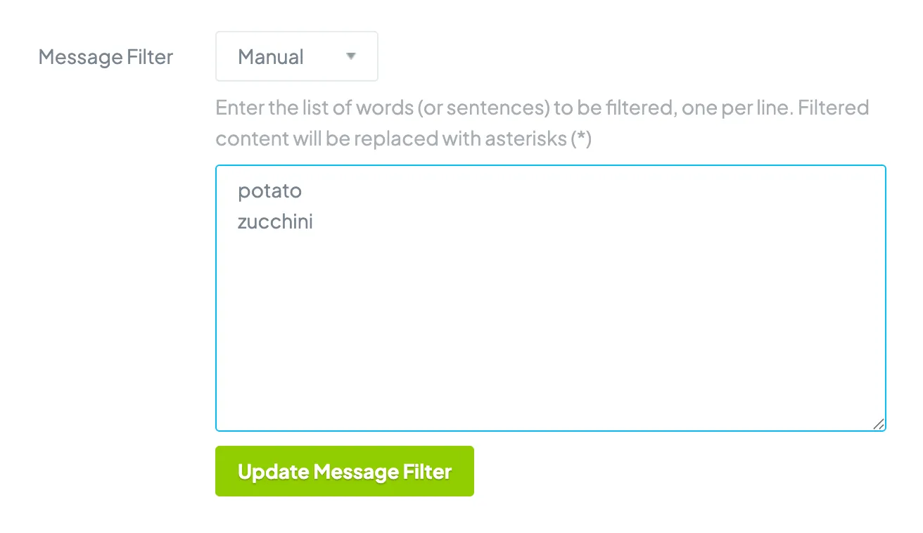 General Chat Options